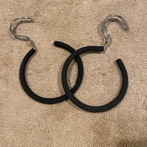 Belt hooks for closet organization - set of two